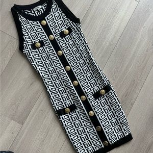 Black and white dress